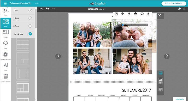 calendari personalizzati con le tue foto