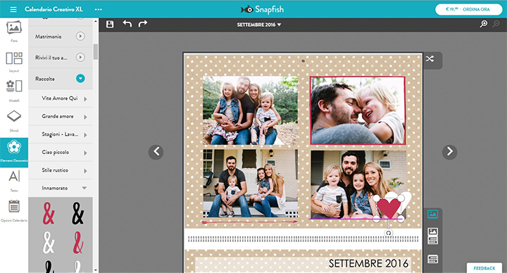 calendari personalizzati con le tue foto