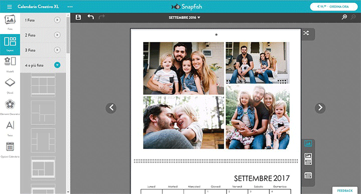 calendari personalizzati con le tue foto