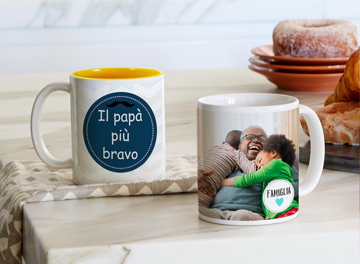 regala a papà una tazza panoramica personalizzata